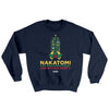 Nakatomi Plaza Christmas Party Ugly Sweater Navy | Funny Shirt from Famous In Real Life