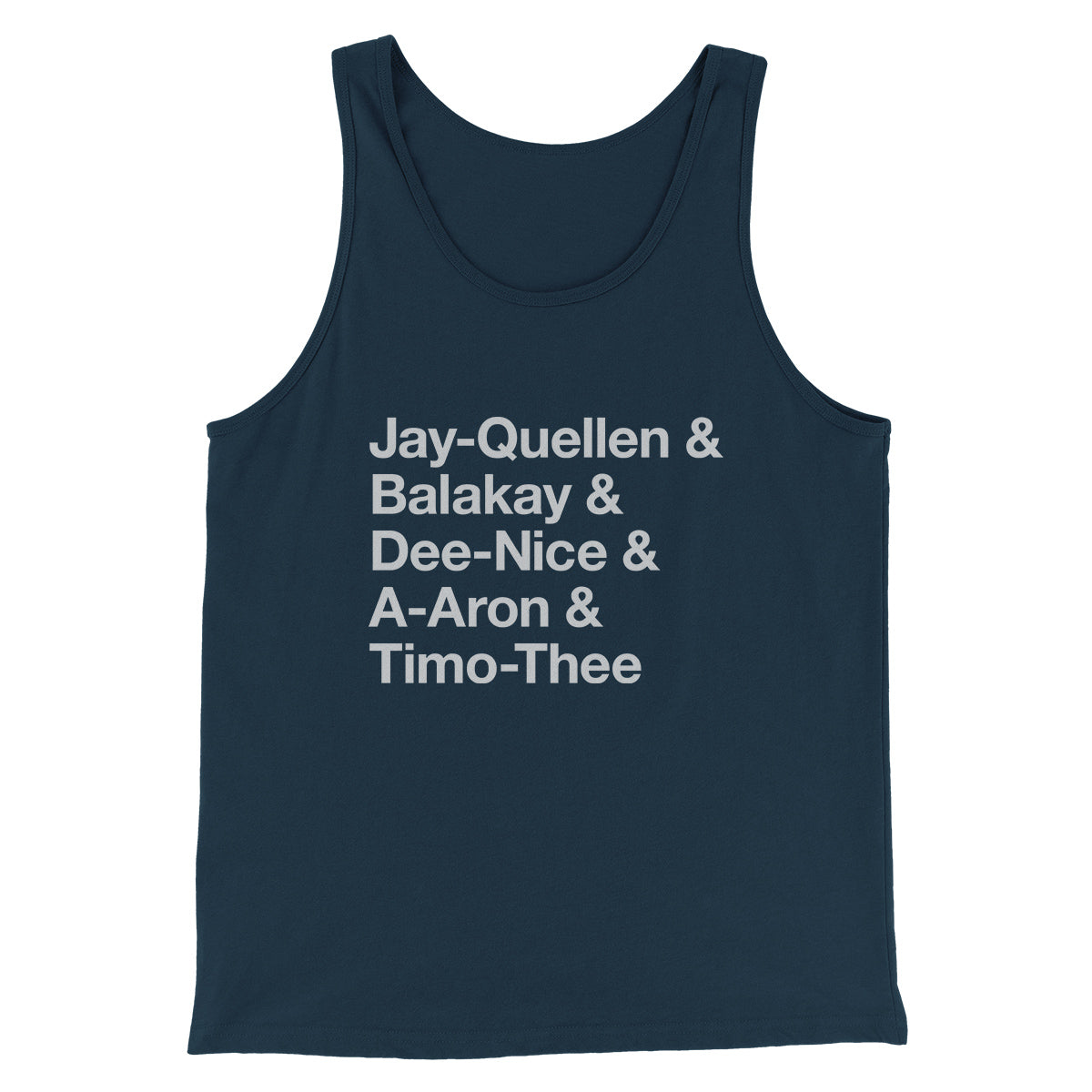 Substitute Teacher Names Men/Unisex Tank Top | Funny Shirt from Famous In Real Life