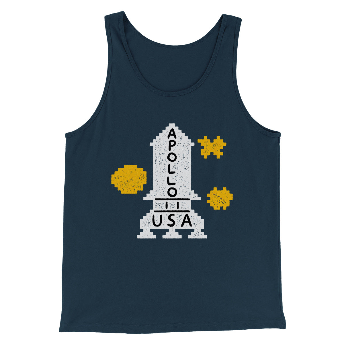 Apollo 11 Sweater Funny Movie Men/Unisex Tank Top Heather Navy | Funny Shirt from Famous In Real Life