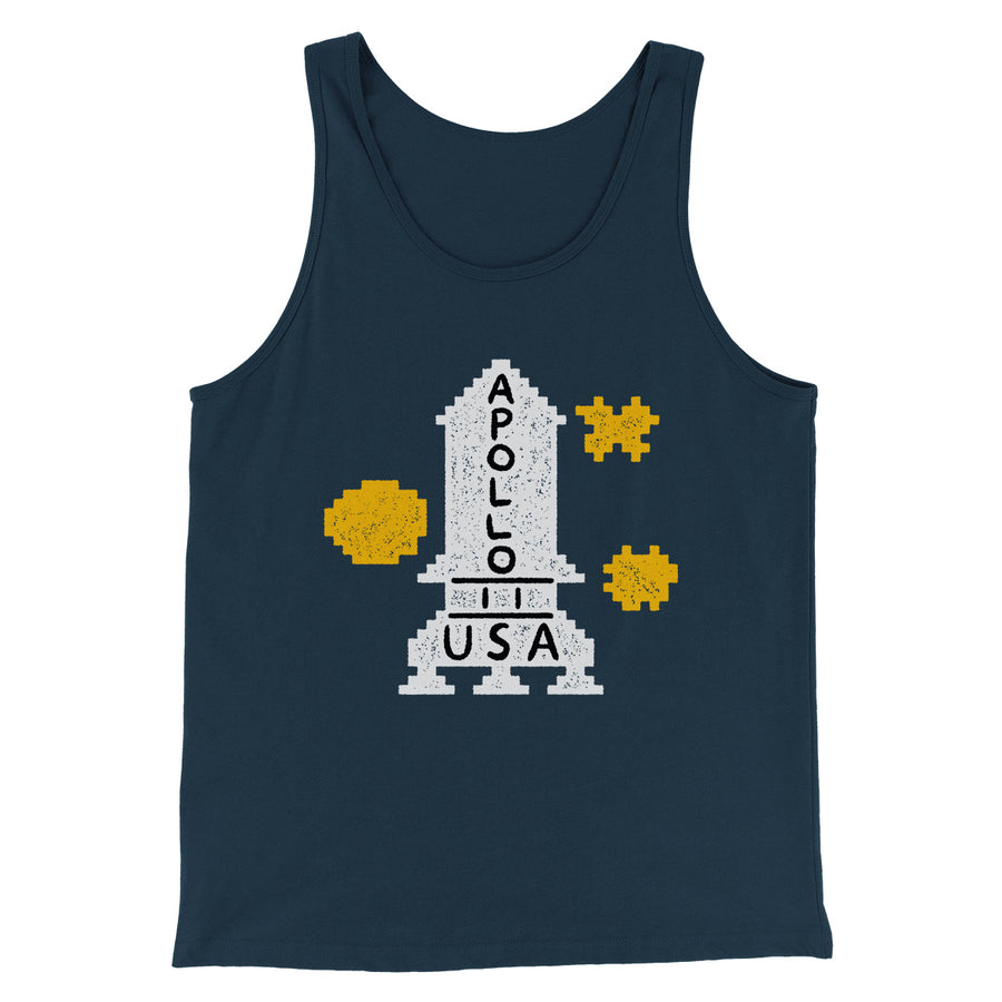 Apollo 11 Sweater Funny Movie Men/Unisex Tank Top Heather Navy | Funny Shirt from Famous In Real Life