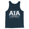 A1A Car Wash Men/Unisex Tank Top Heather Navy | Funny Shirt from Famous In Real Life