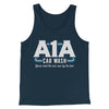 A1A Car Wash Men/Unisex Tank Top Heather Navy | Funny Shirt from Famous In Real Life