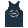 Fantasy Football Champion Men/Unisex Tank Top Heather Navy | Funny Shirt from Famous In Real Life