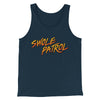 Swole Patrol Men/Unisex Tank Top Heather Navy | Funny Shirt from Famous In Real Life