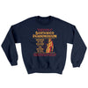 Santanico Pandemonium Ugly Sweater Navy | Funny Shirt from Famous In Real Life