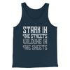 Stark in the Streets Wildling in the Sheets Men/Unisex Tank Top Heather Navy | Funny Shirt from Famous In Real Life