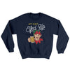 Let's Get Elfed Up Ugly Sweater Navy | Funny Shirt from Famous In Real Life