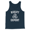 Regift Expert Men/Unisex Tank Top Heather Navy | Funny Shirt from Famous In Real Life