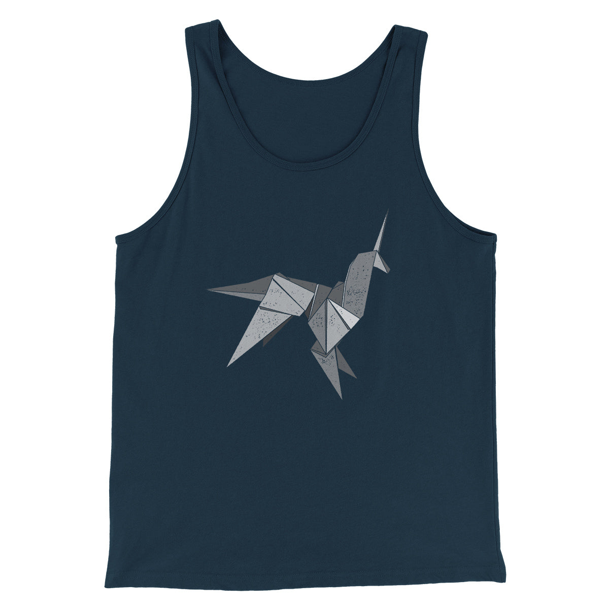 Origami Unicorn Funny Movie Men/Unisex Tank Top | Funny Shirt from Famous In Real Life