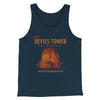 Visit Devils Tower Funny Movie Men/Unisex Tank Top Heather Navy | Funny Shirt from Famous In Real Life