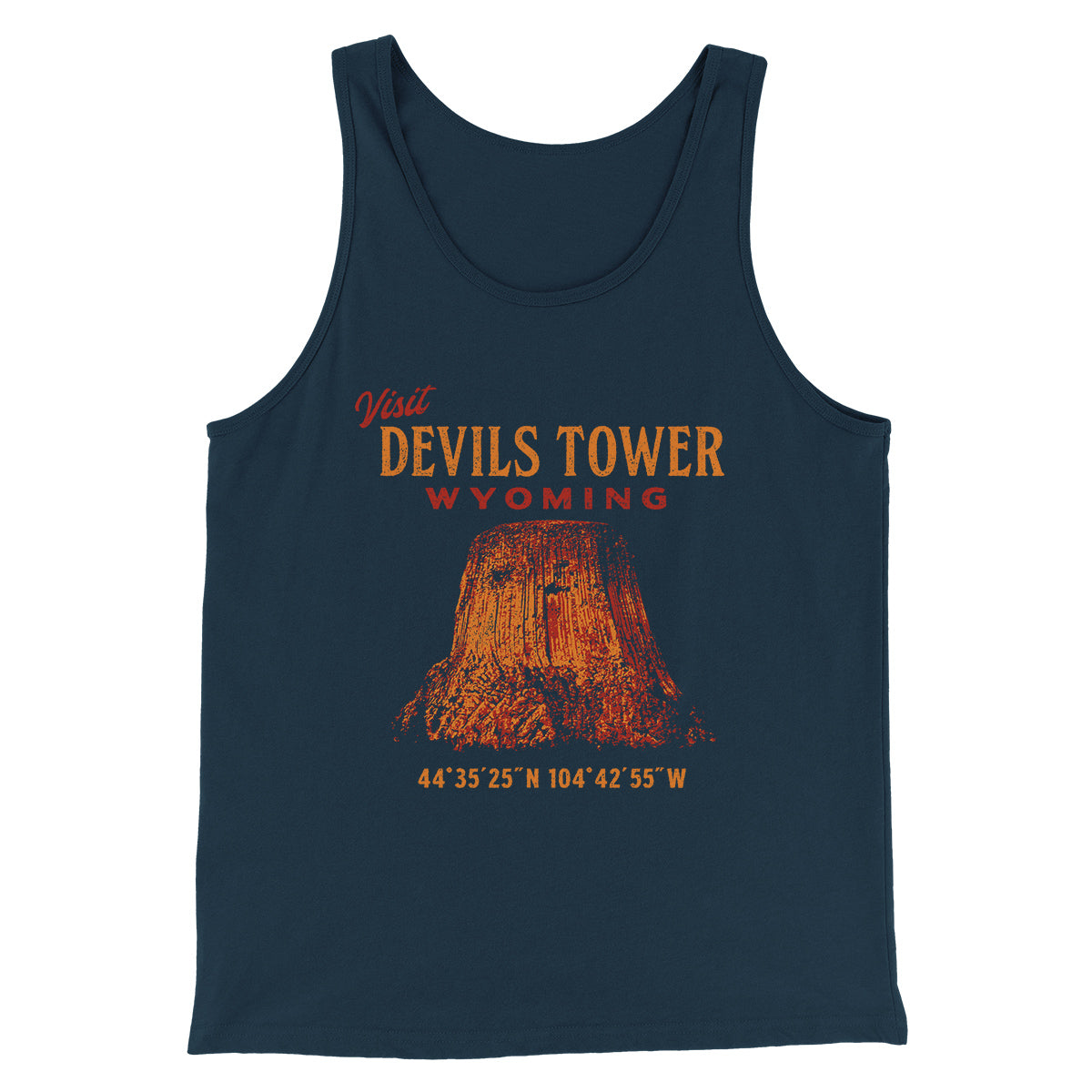Visit Devils Tower Funny Movie Men/Unisex Tank Top | Funny Shirt from Famous In Real Life