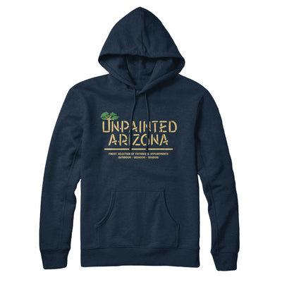 Unpainted Arizona Hoodie Heather Navy | Funny Shirt from Famous In Real Life