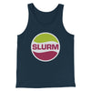 Slurm Men/Unisex Tank Top Heather Navy | Funny Shirt from Famous In Real Life