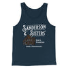 Sanderson Sisters' Bed & Breakfast Funny Movie Men/Unisex Tank Top Heather Navy | Funny Shirt from Famous In Real Life