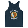 Don't Worry Eat Curry Men/Unisex Tank Heather Navy | Funny Shirt from Famous In Real Life