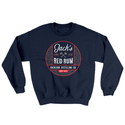 Jack's Red Rum Ugly Sweater Navy | Funny Shirt from Famous In Real Life