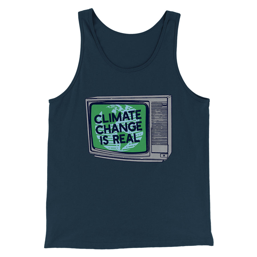 PSA: Climate Change is Real Men/Unisex Tank Top | Funny Shirt from Famous In Real Life