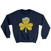 Shamrock Beer Ugly Sweater Navy | Funny Shirt from Famous In Real Life
