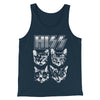 Hiss Men/Unisex Tank Top Heather Navy | Funny Shirt from Famous In Real Life