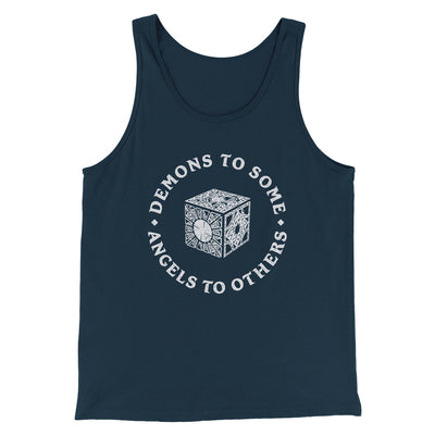 Demons To Some Angels To Others Men/Unisex Tank Top Heather Navy | Funny Shirt from Famous In Real Life