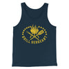 Grill Sergeant Men/Unisex Tank Top Heather Navy | Funny Shirt from Famous In Real Life