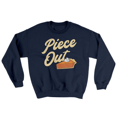 Piece Out Ugly Sweater Navy | Funny Shirt from Famous In Real Life