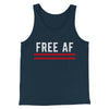 Free AF Men/Unisex Tank Top Heather Navy | Funny Shirt from Famous In Real Life