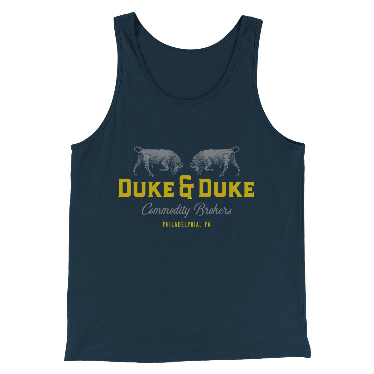 Duke and Duke Commodity Brokers Funny Movie Men/Unisex Tank Top | Funny Shirt from Famous In Real Life