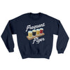 Frequent Flyer Ugly Sweater Navy | Funny Shirt from Famous In Real Life