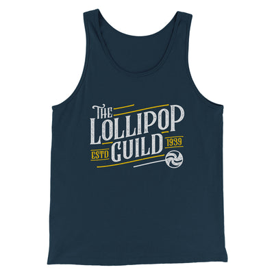 Lollipop Guild Men/Unisex Tank Heather Navy | Funny Shirt from Famous In Real Life