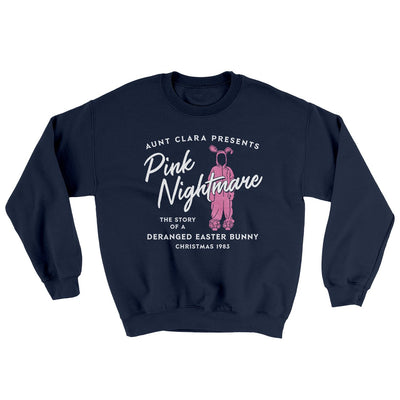 Pink Nightmare Ugly Sweater Navy | Funny Shirt from Famous In Real Life