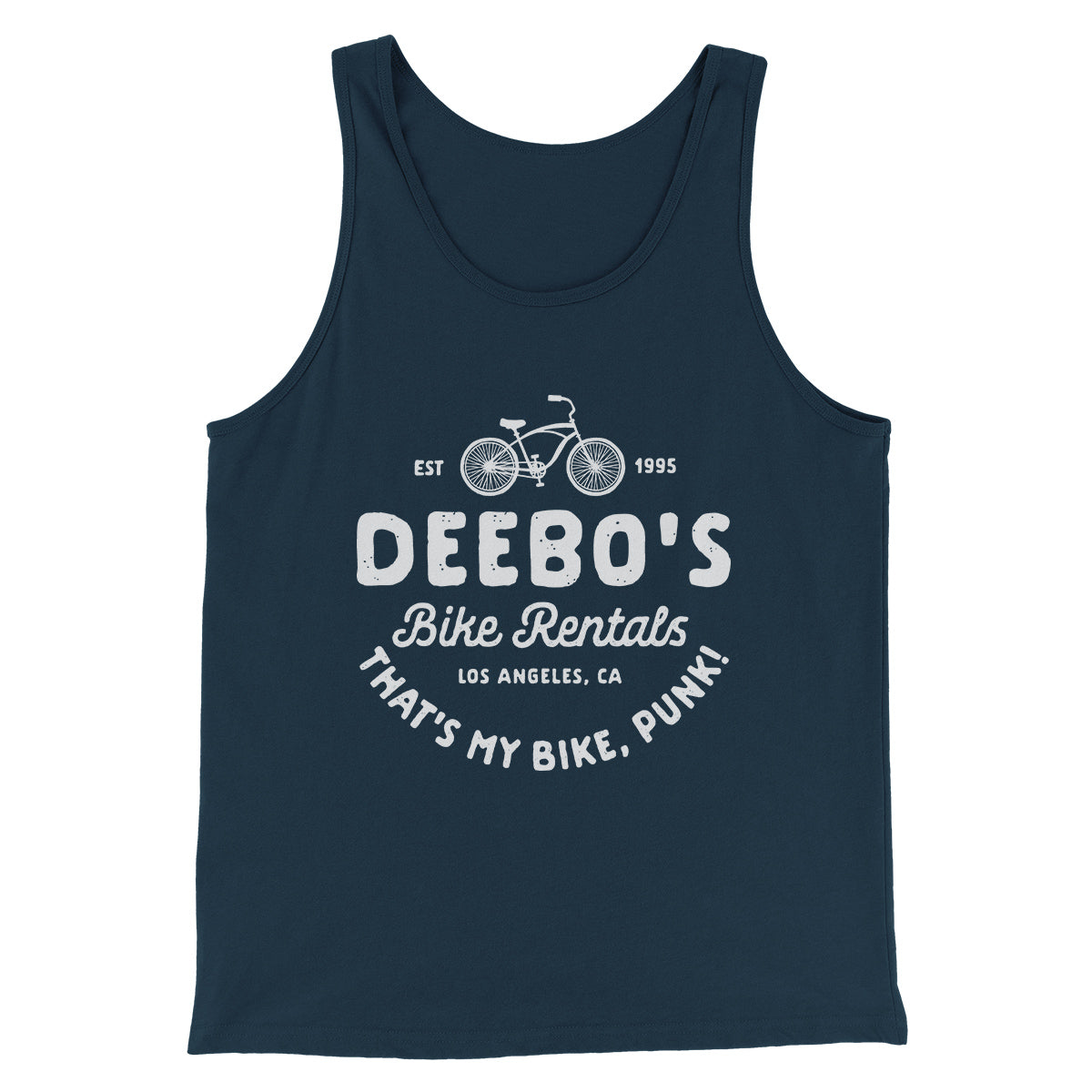Deebo's Bike Rentals Funny Movie Men/Unisex Tank Top Heather Navy | Funny Shirt from Famous In Real Life