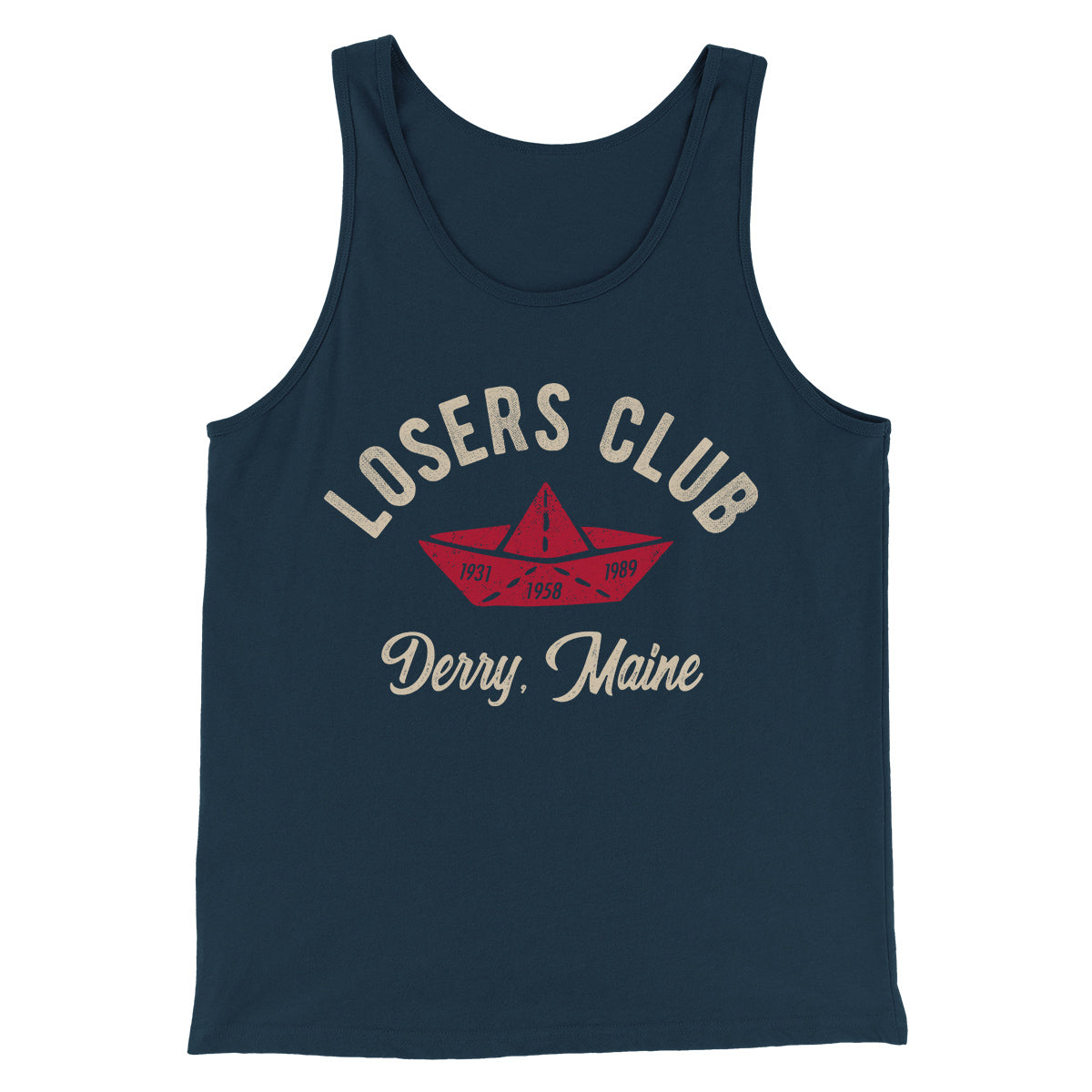 Losers Club Funny Movie Men/Unisex Tank Top Heather Navy | Funny Shirt from Famous In Real Life