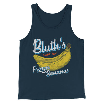 Bluth's Frozen Bananas Men/Unisex Tank Top Heather Navy | Funny Shirt from Famous In Real Life