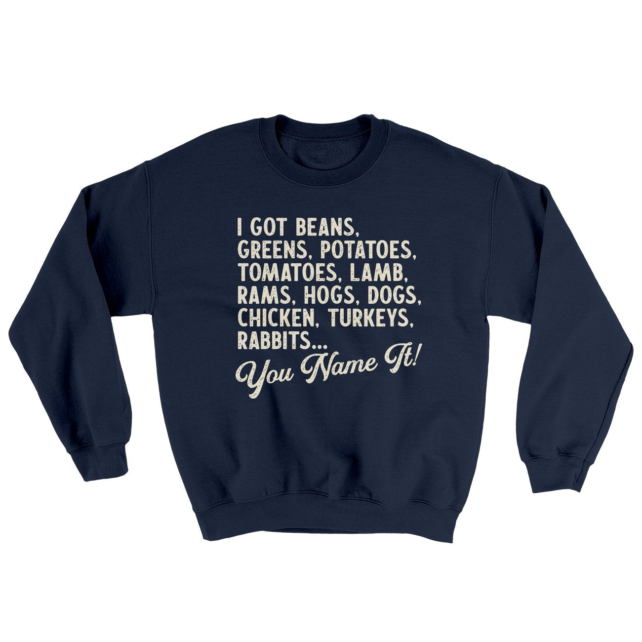 You Name It Ugly Sweater | Funny Shirt from Famous In Real Life
