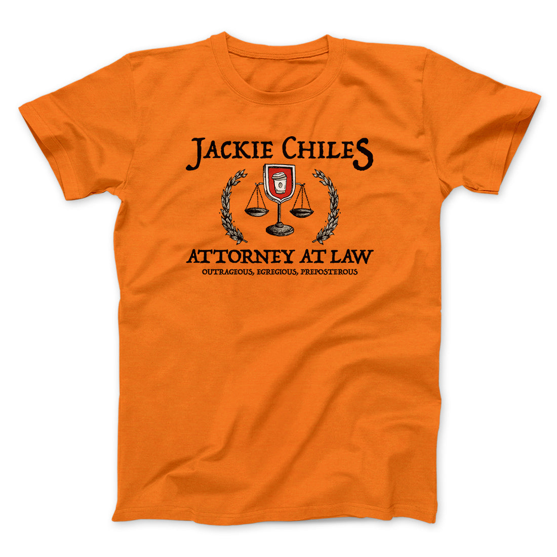 Jackie Chiles Attorney At Law Men/Unisex T-Shirt Orange | Funny Shirt from Famous In Real Life