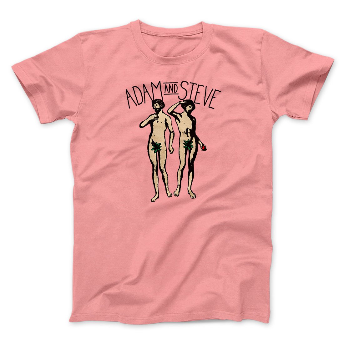 Adam and Steve Men/Unisex T-Shirt | Funny Shirt from Famous In Real Life