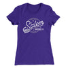 Salem Broom Company Women's T-Shirt Purple Rush | Funny Shirt from Famous In Real Life