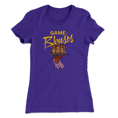 Game: Blouses Women's T-Shirt Purple Rush | Funny Shirt from Famous In Real Life