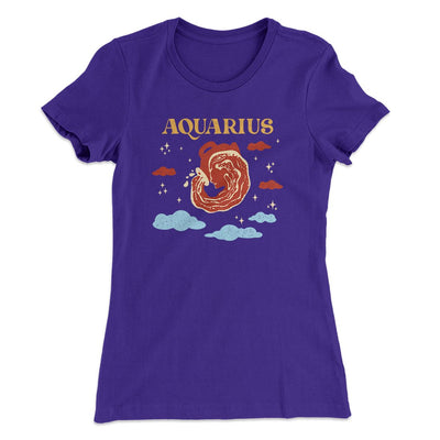 Aquarius Women's T-Shirt Purple Rush | Funny Shirt from Famous In Real Life