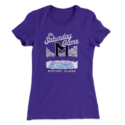 The Saturday Game Women's T-Shirt Purple Rush | Funny Shirt from Famous In Real Life