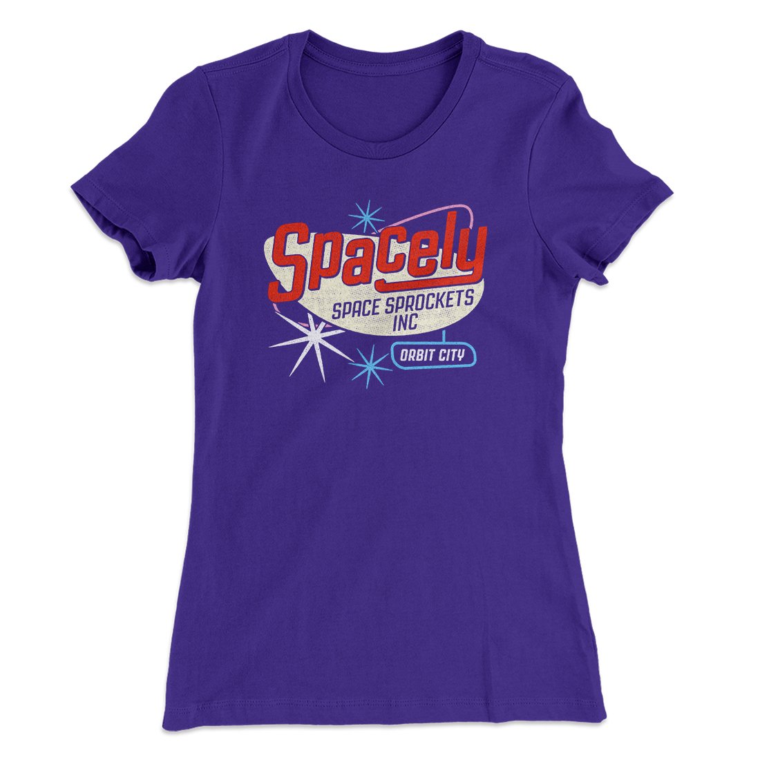 Spacely Space Sprockets Women's T-Shirt | Funny Shirt from Famous In Real Life