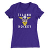 Iceland Hockey Women's T-Shirt Purple Rush | Funny Shirt from Famous In Real Life
