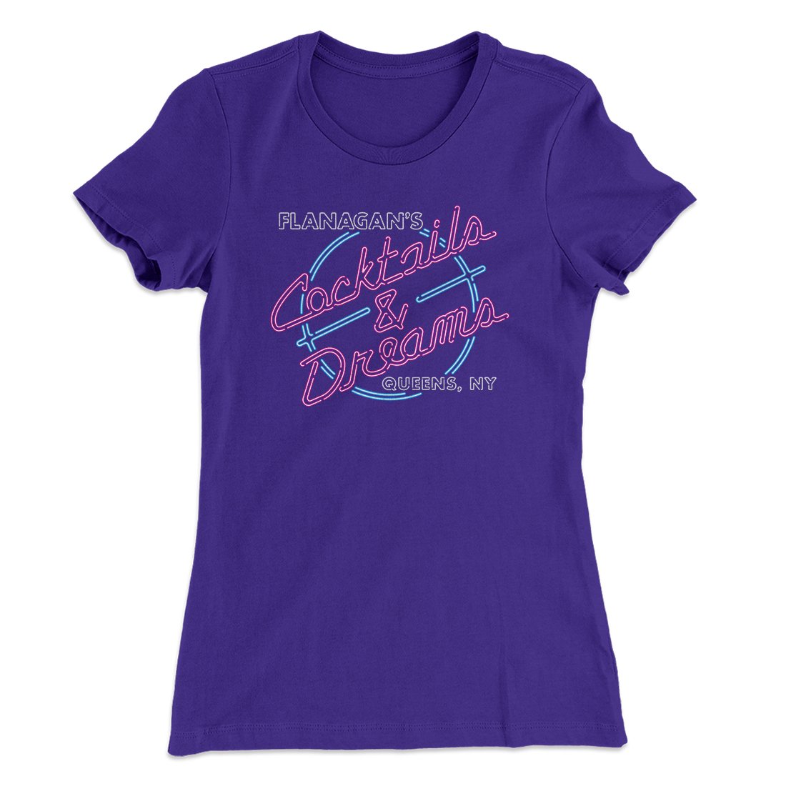 Flanagan's Cocktails and Dreams Women's T-Shirt | Funny Shirt from Famous In Real Life