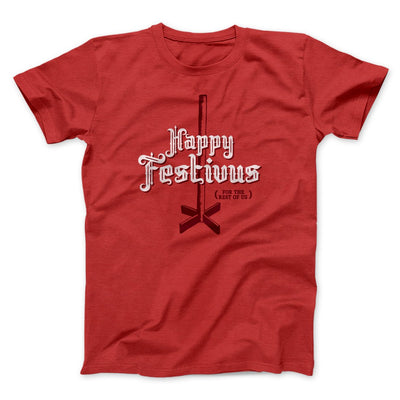 Happy Festivus For The Rest of Us Men/Unisex T-Shirt Red | Funny Shirt from Famous In Real Life