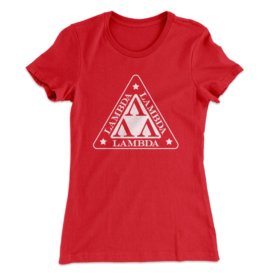 Lambda Lambda Lambda Women's T-Shirt Red | Funny Shirt from Famous In Real Life
