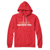Speaker City Hoodie Red | Funny Shirt from Famous In Real Life