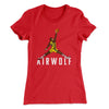 Air Wolf Women's T-Shirt Red | Funny Shirt from Famous In Real Life