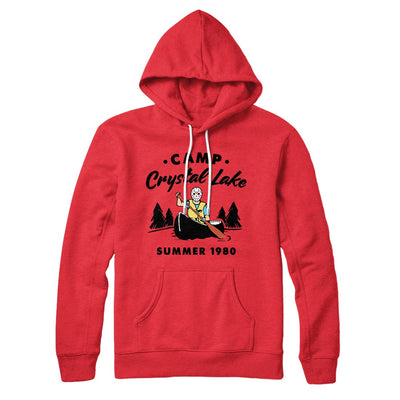 Camp Crystal Lake Hoodie Red | Funny Shirt from Famous In Real Life