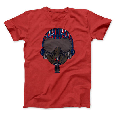 Maverick Helmet Funny Movie Men/Unisex T-Shirt Red | Funny Shirt from Famous In Real Life